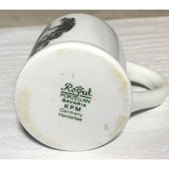 Vintage Royal Porzellan Bavaria KPM Germany Miniature Mug Freudenstadt Scene 2" - Picture 4 of 6